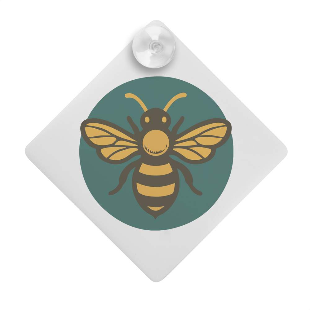 'Bumble Bee Motif' Suction Cup Car Window Sign (CG00031660)