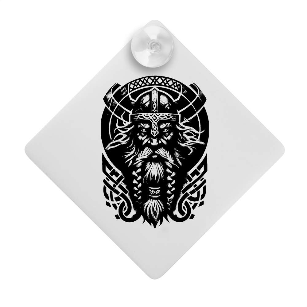 'Viking Portrait' Suction Cup Car Window Sign (CG00032576)