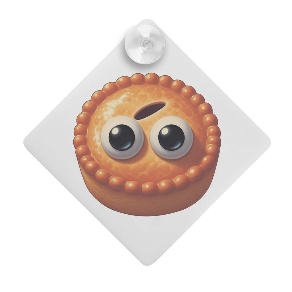 'Funny Pork Pie' Suction Cup Car Window Sign (CG00032799)