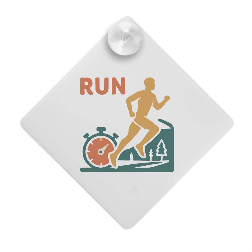 'Timed Run' Suction Cup Car Window Sign (CG00032979)