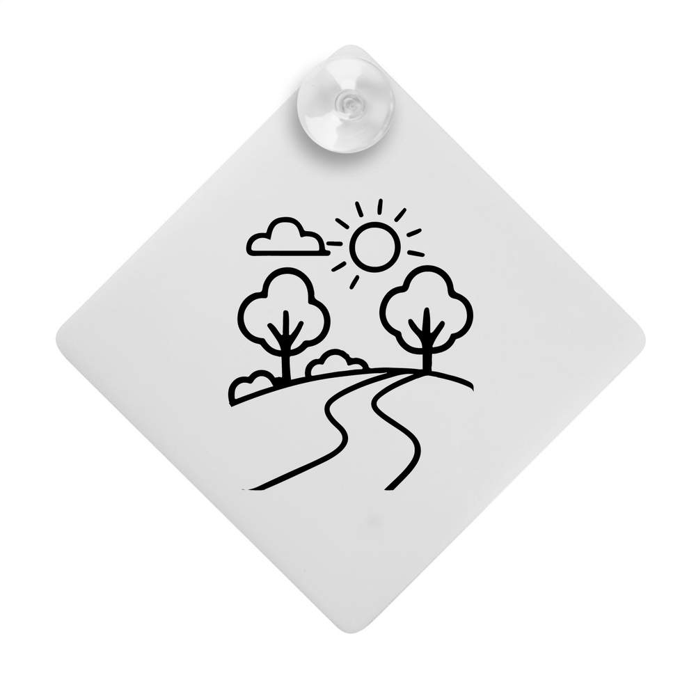 'Sunny Park Walk' Suction Cup Car Window Sign (CG00033025)