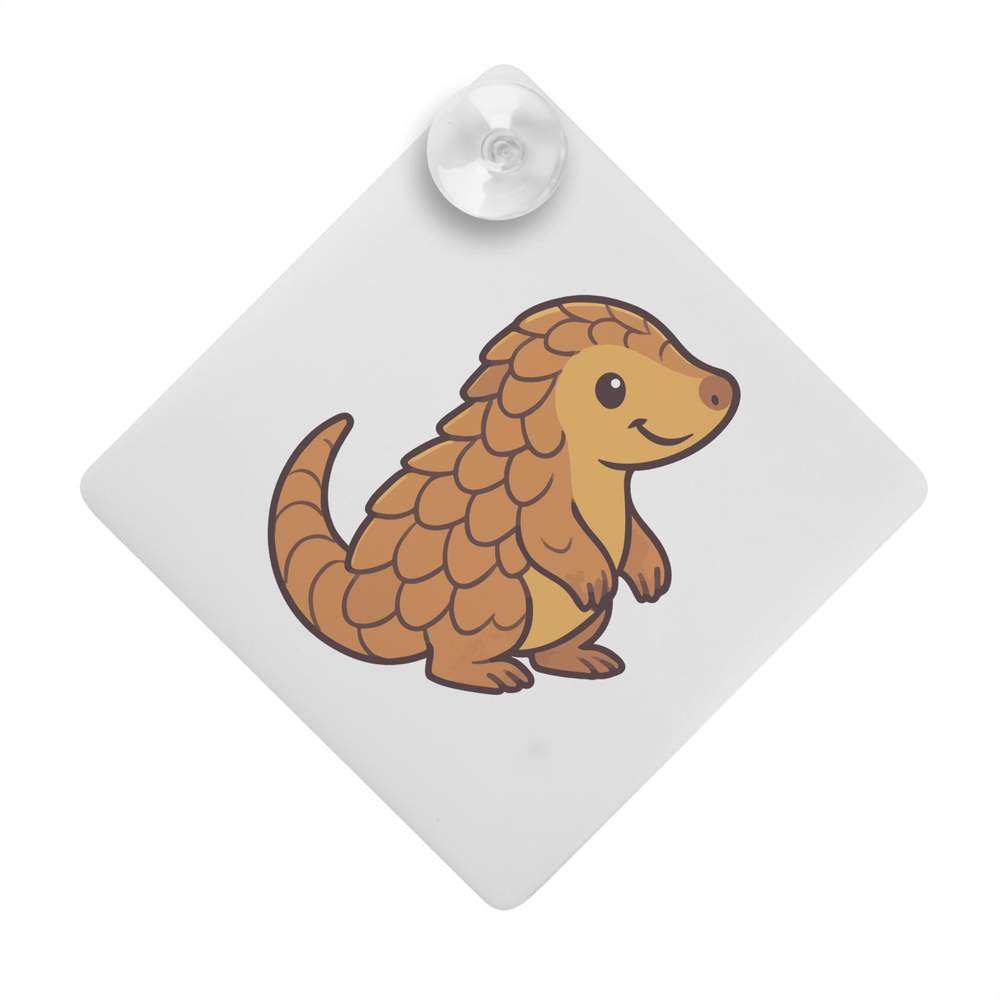 'Cute Pangolin' Suction Cup Car Window Sign (CG00033336)