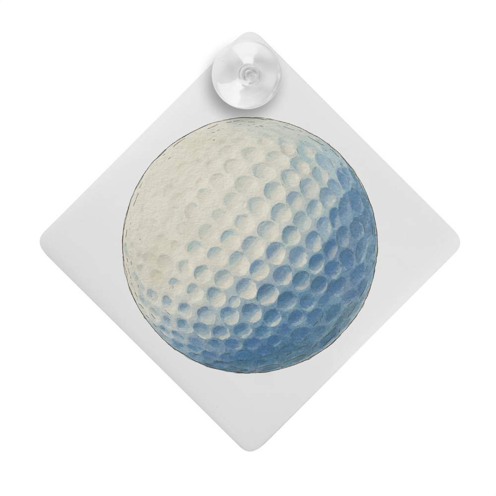 'Golf Ball ' Suction Cup Car Window Sign (CG00033344)