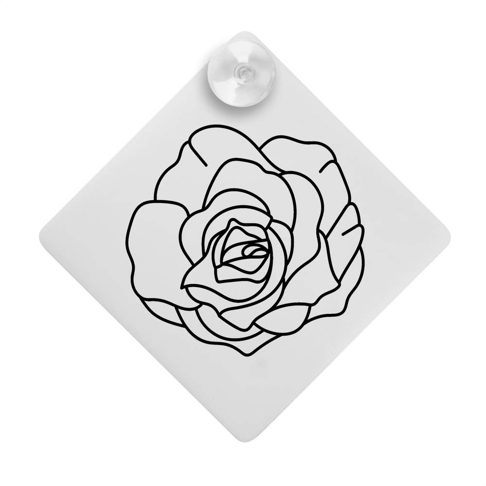 'Elegant Rose' Suction Cup Car Window Sign (CG00033505)