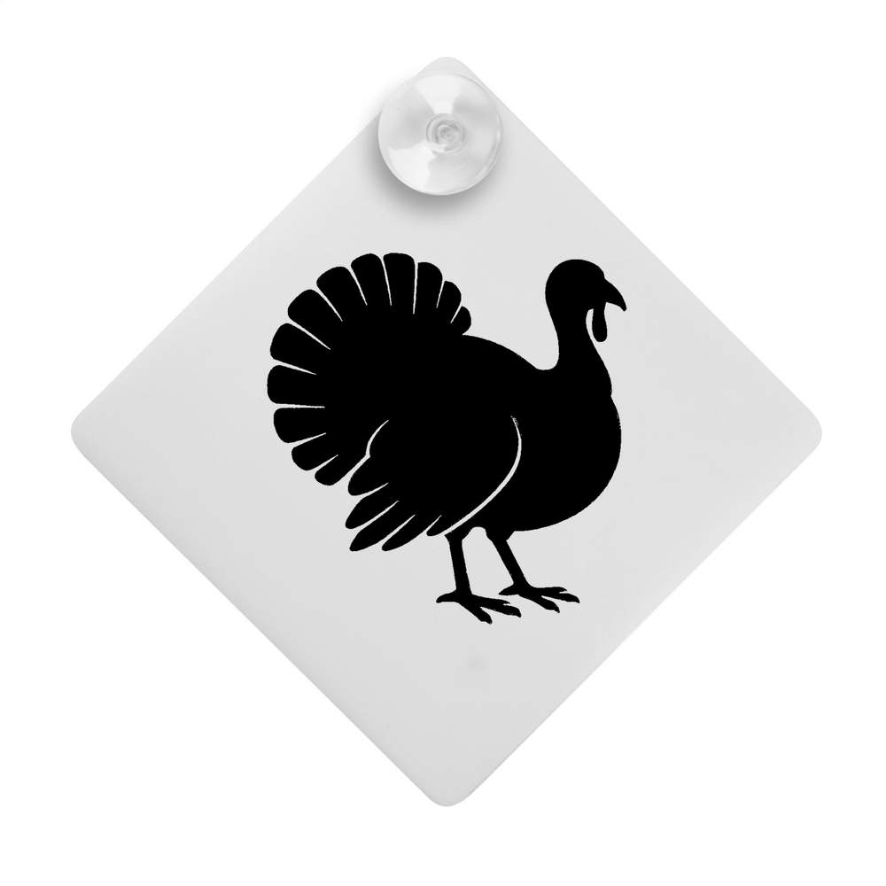 'Turkey Silhouette' Suction Cup Car Window Sign (CG00033762)