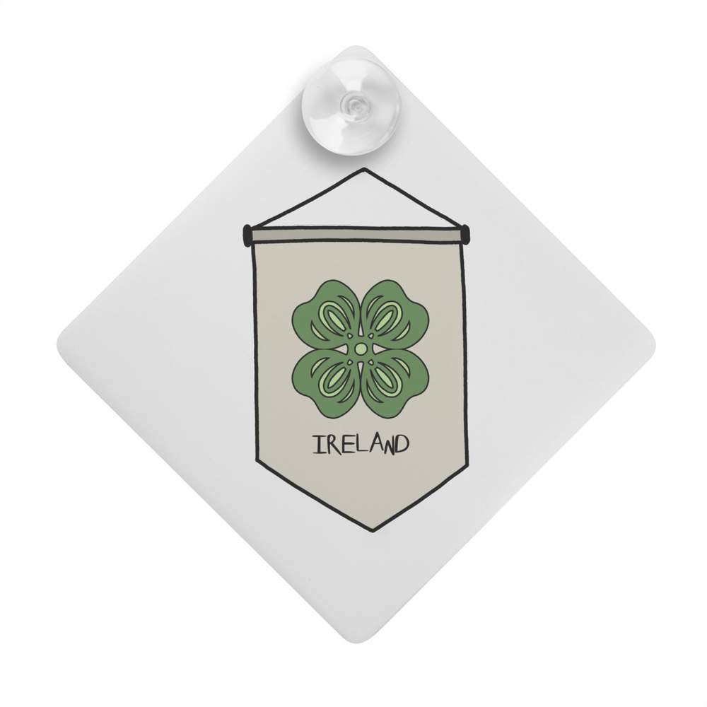 'Ireland Banner' Suction Cup Car Window Sign (CG00036118)