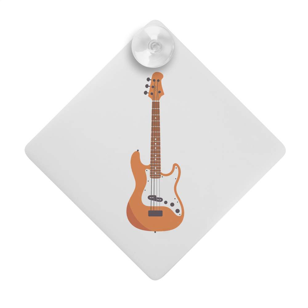 'Bass Guitar' Suction Cup Car Window Sign (CG00037312)