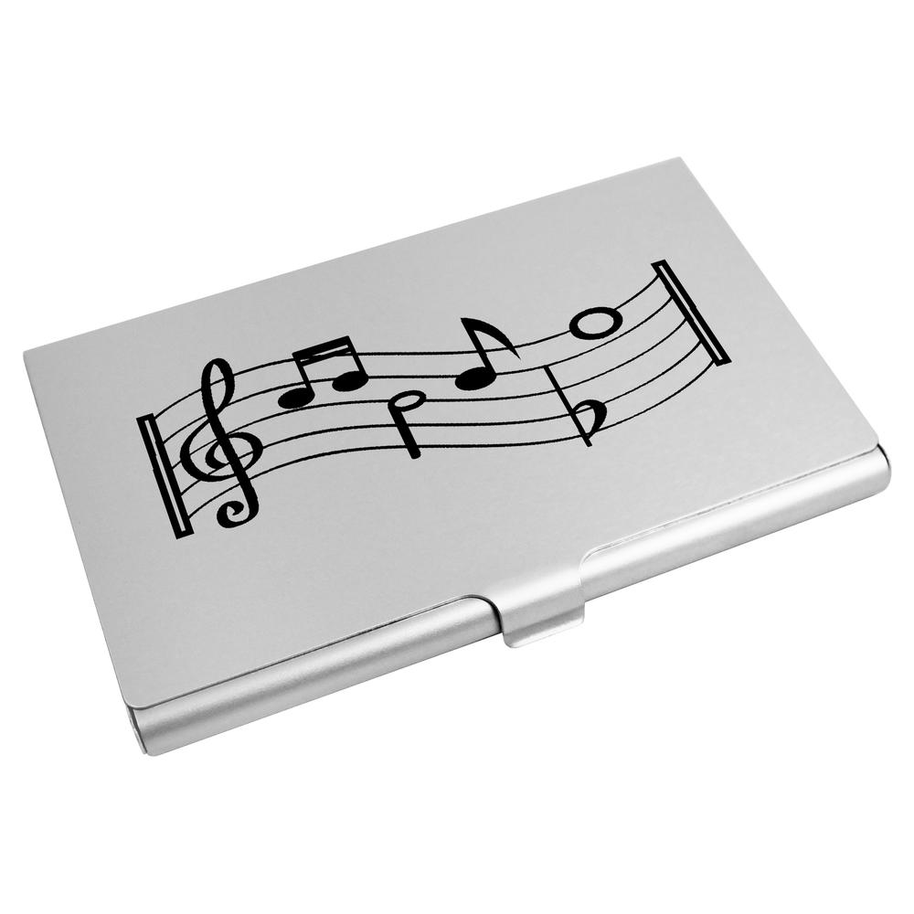 'Music' Business Card Holder / Credit Card Wallet (CH00000553)