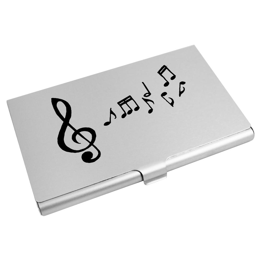 'Music' Business Card Holder / Credit Card Wallet (CH00003131)