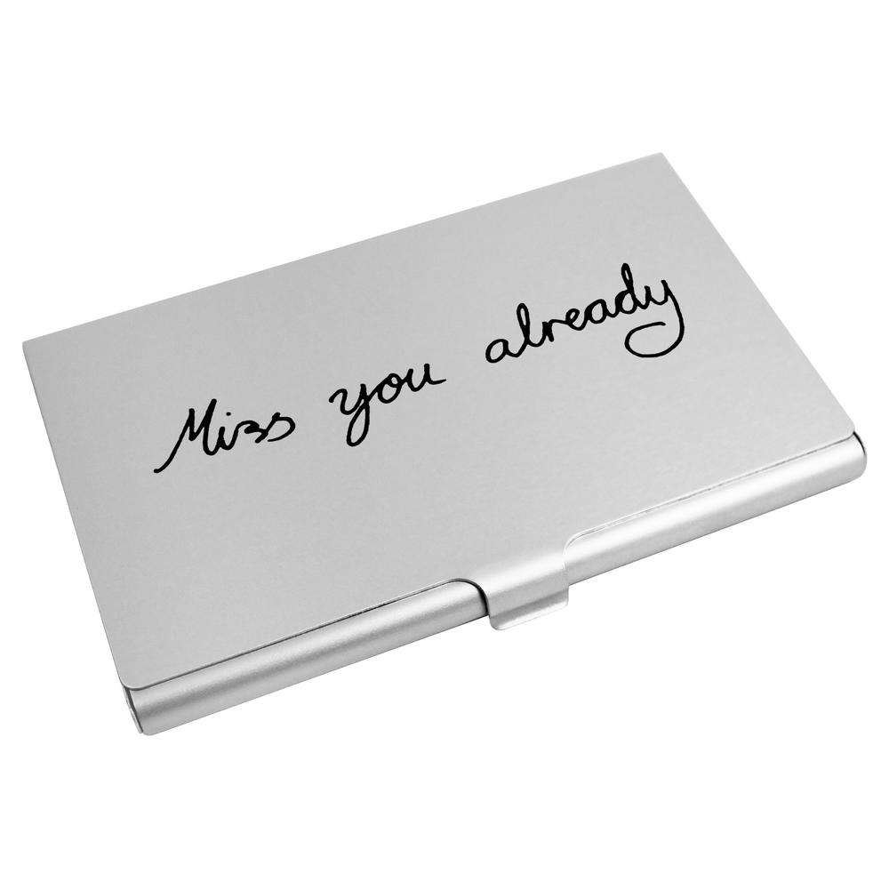 'Miss You Already' Business Card Holder / Credit Card Wallet (CH00006454)