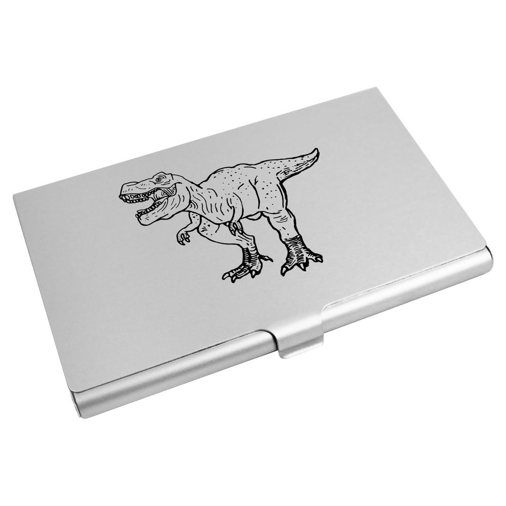 'T Rex Dinosaur' Business Card Holder / Credit Card Wallet (CH00013936)
