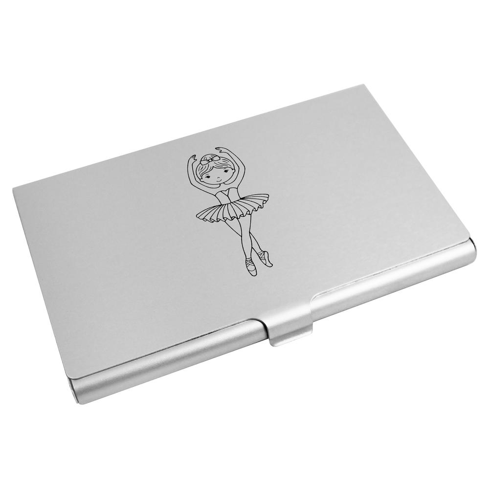 'Ballerina Girl' Business Card Holder / Credit Card Wallet (CH00022676)