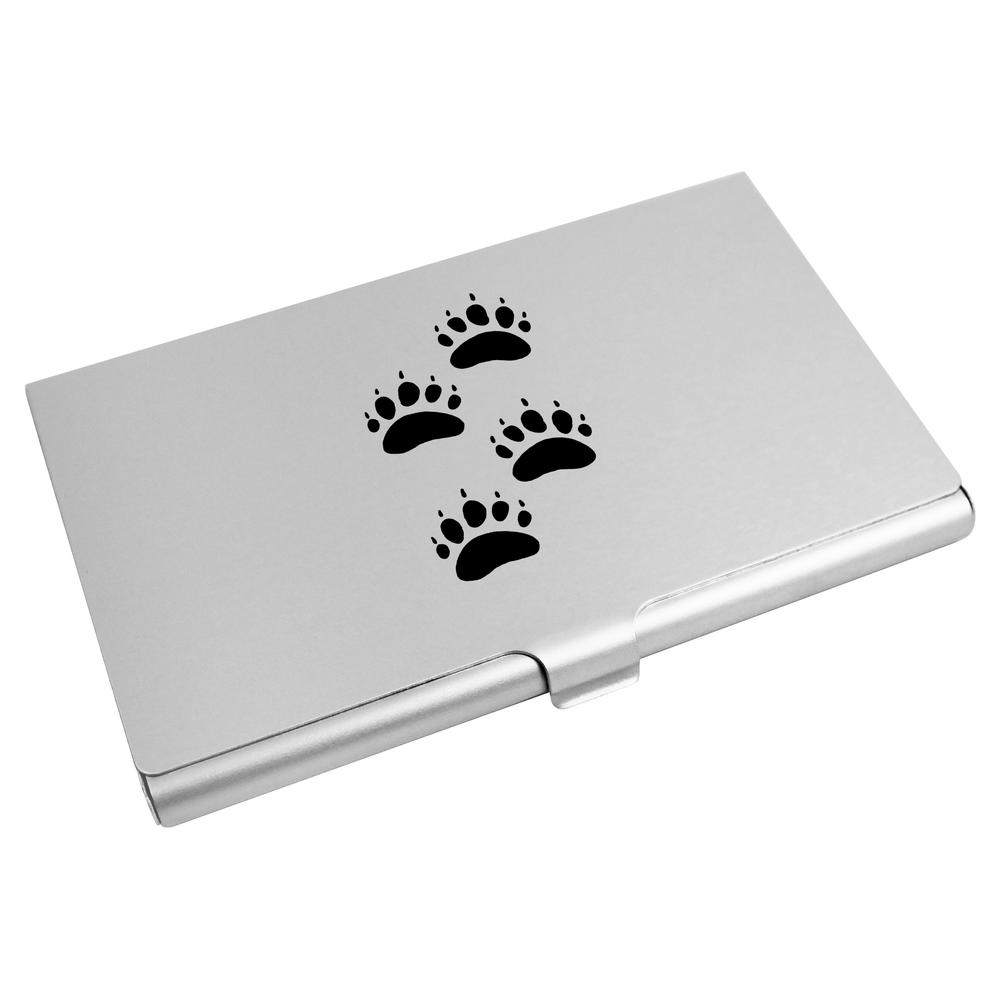 'Bear Prints' Business Card Holder / Credit Card Wallet (CH00023244)