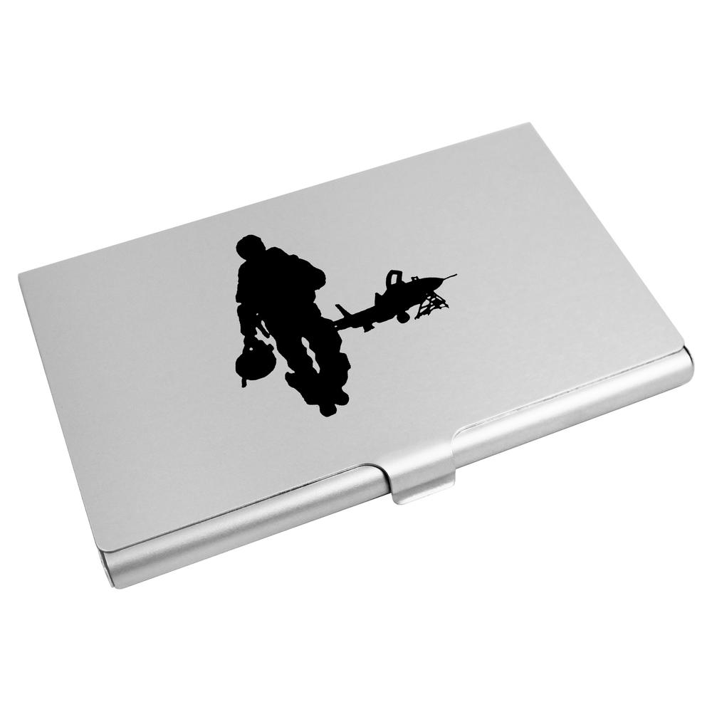 'Aircraft & Pilot' Business Card Holder / Credit Card Wallet (CH00023319)