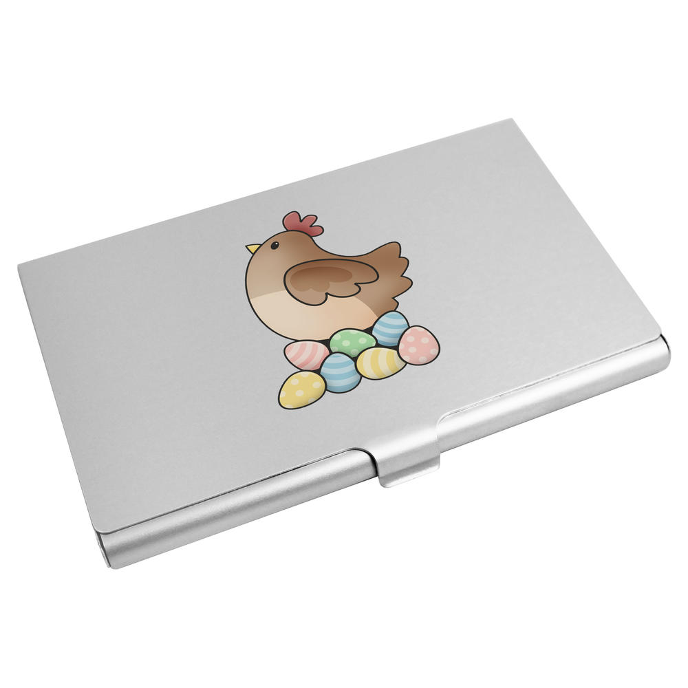 'Chicken & Eggs' Business Card Holder / Credit Card Wallet (CH00023944)