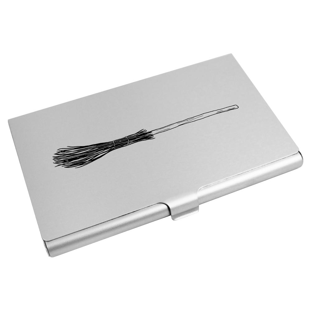 'Witch Broom' Business Card Holder / Credit Card Wallet (CH00024520)