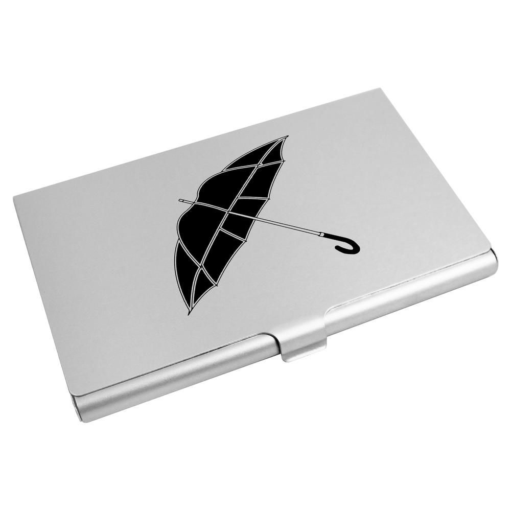 'Open Black Umbrella' Business Card Holder / Credit Card Wallet (CH00025531)