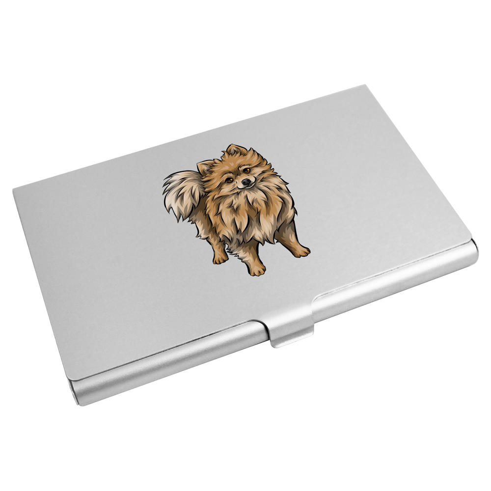 'Pomeranian' Business Card Holder / Credit Card Wallet (CH00027333)