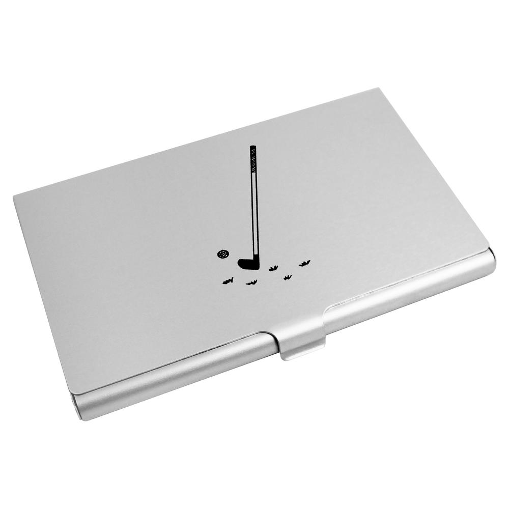 'Golf Club & Ball' Business Card Holder / Credit Card Wallet (CH00027610)