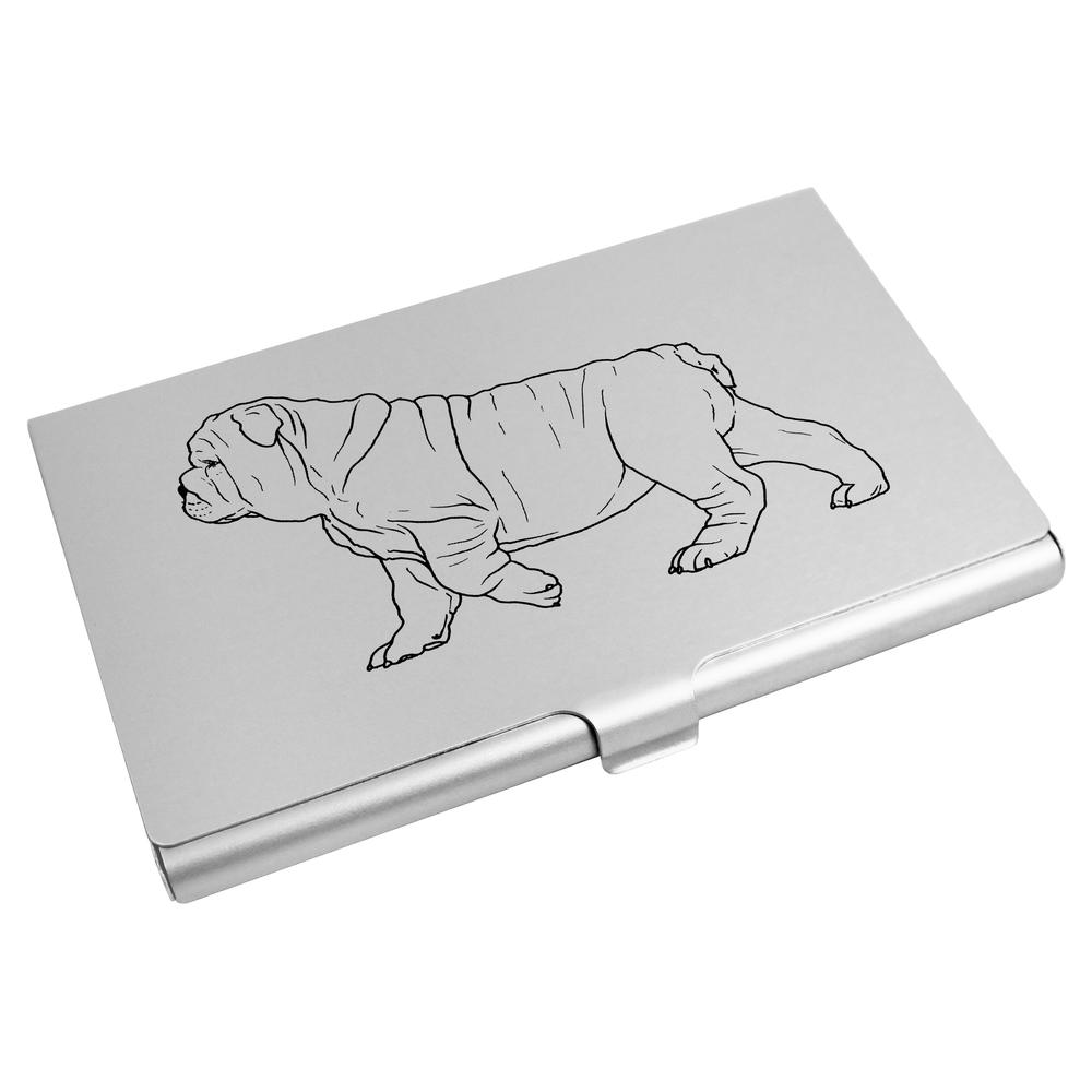 'English Bulldog' Business Card Holder / Credit Card Wallet (CH00028544)
