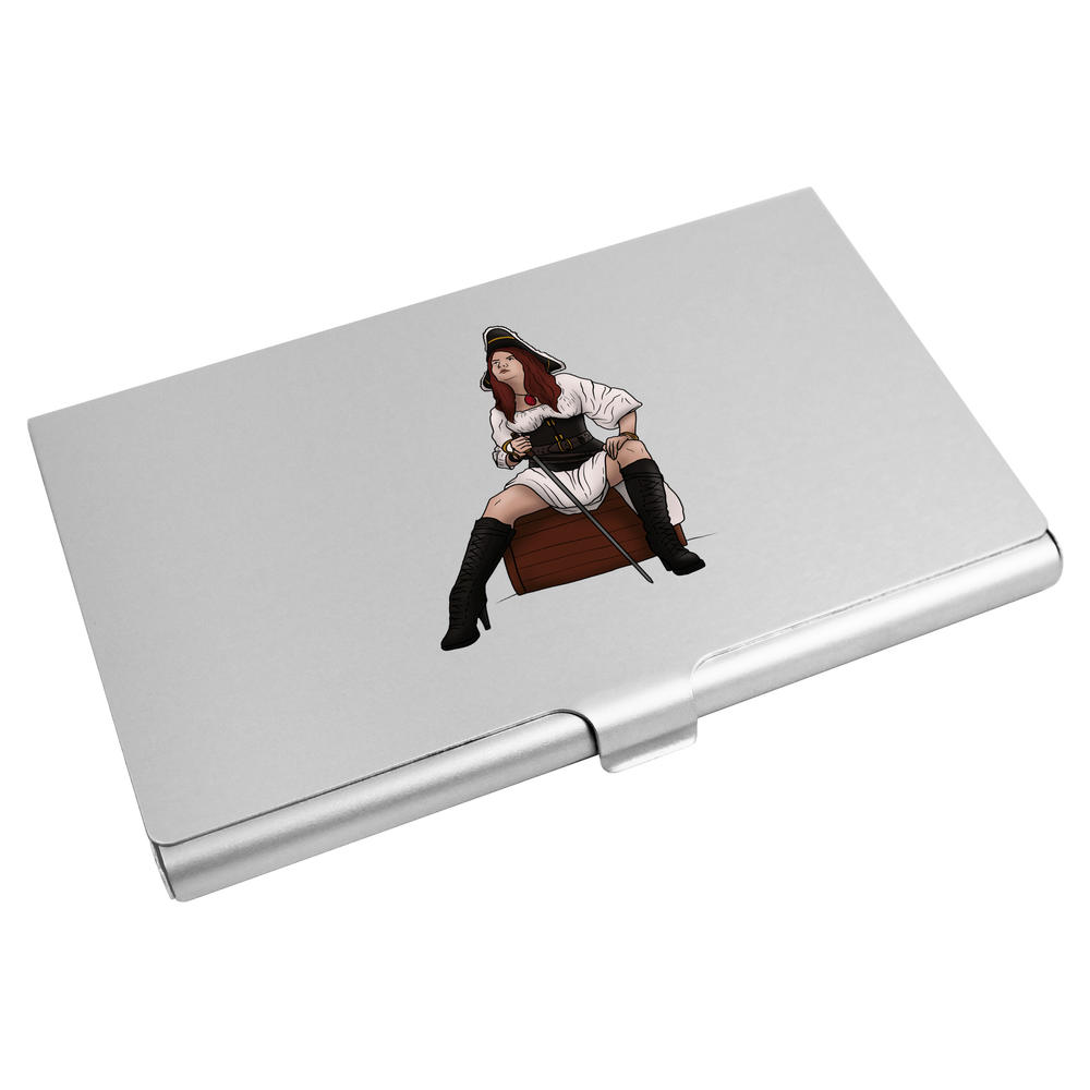 'Pirate Lady' Business Card Holder / Credit Card Wallet (CH00028708)