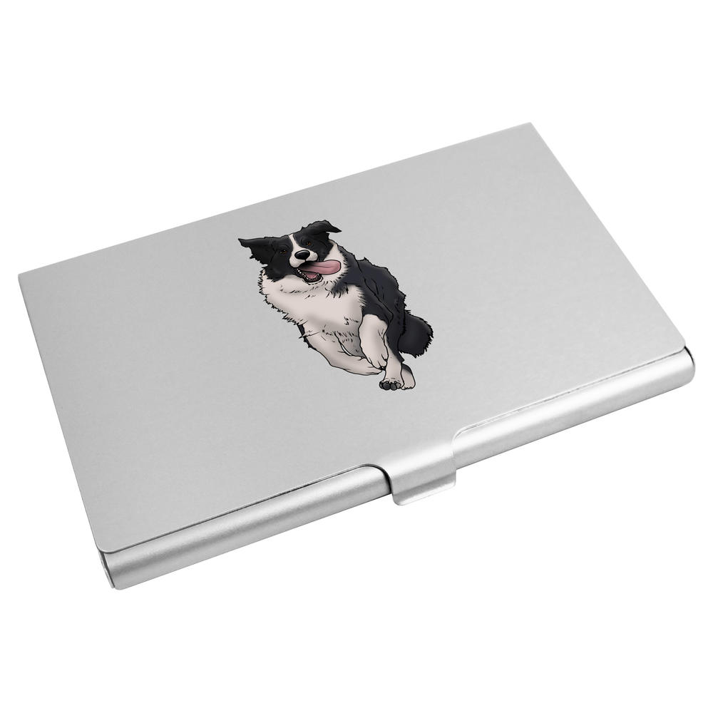 'Border Collie' Business Card Holder / Credit Card Wallet (CH00029272)