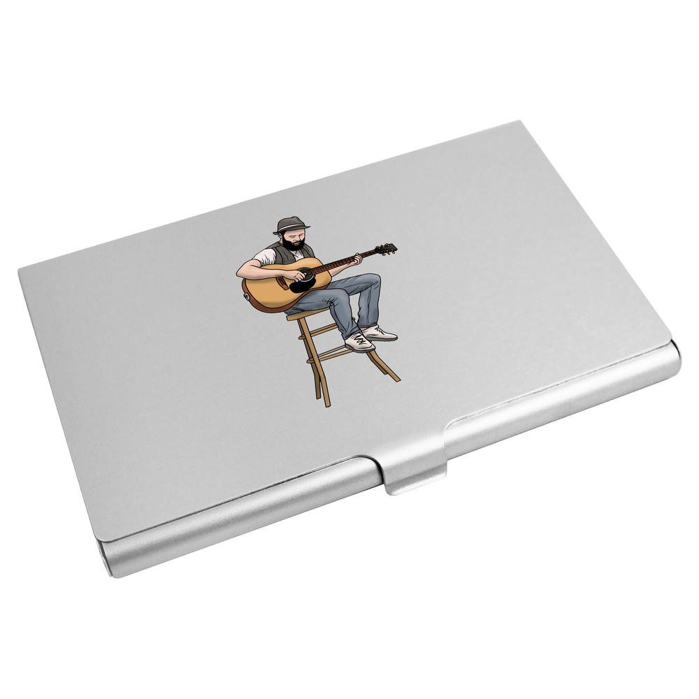 'Guitarist' Business Card Holder / Credit Card Wallet (CH00029508)