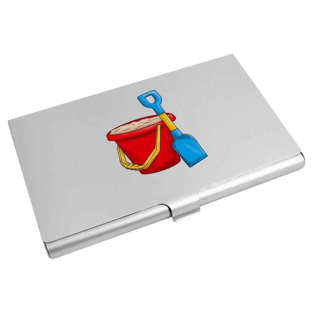 'Bucket & Spade' Business Card Holder / Credit Card Wallet (CH00029812)
