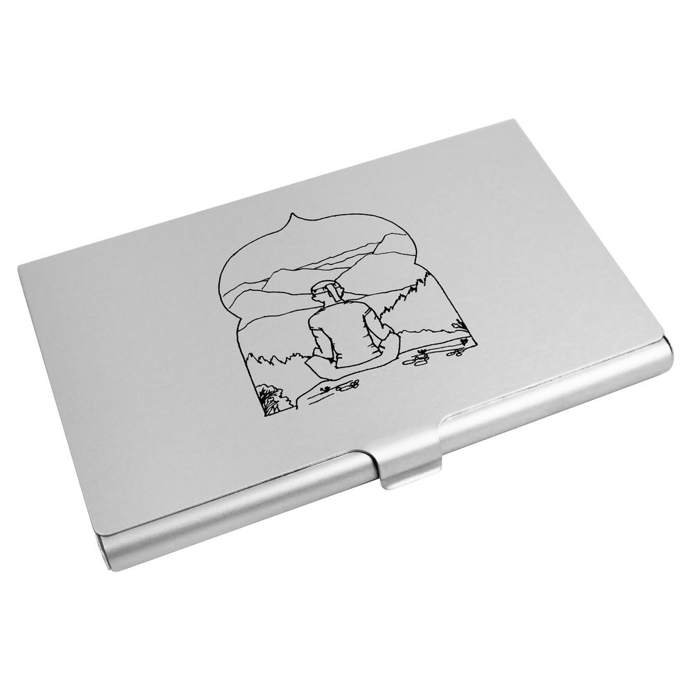 'Meditation Man' Business Card Holder / Credit Card Wallet (CH00030463)