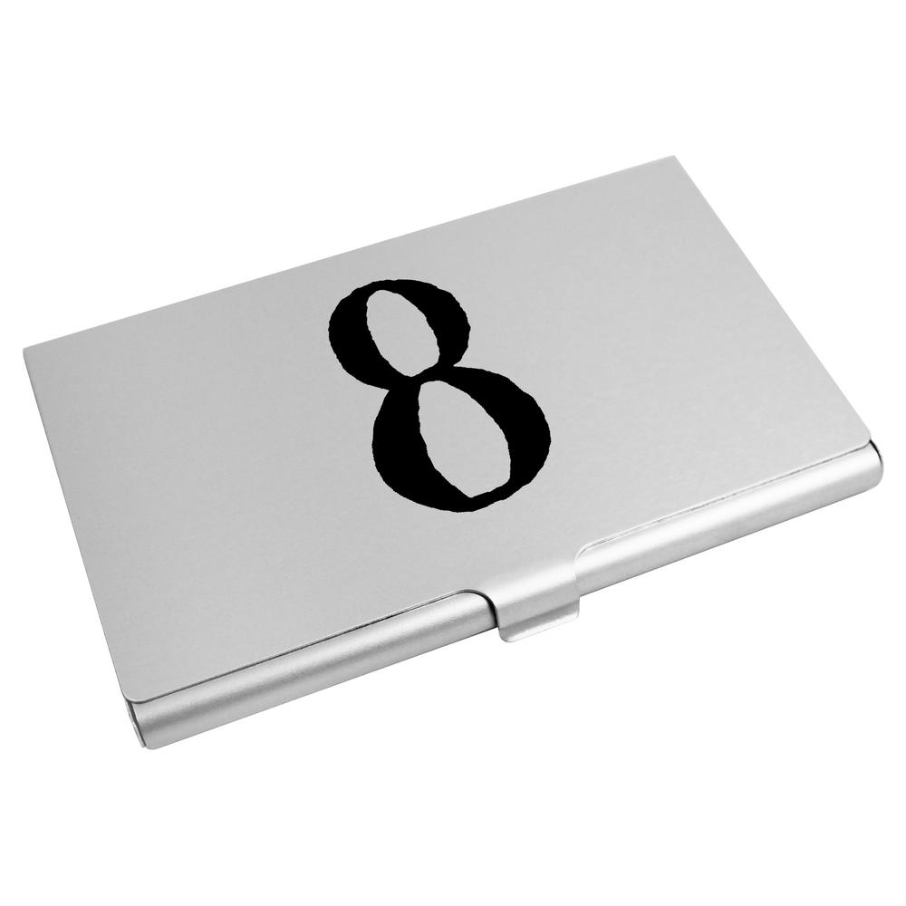 'Number 8' Business Card Holder / Credit Card Wallet (CH00030825)