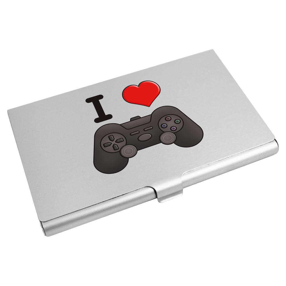 'I Love Gaming' Business Card Holder / Credit Card Wallet (CH00030873)