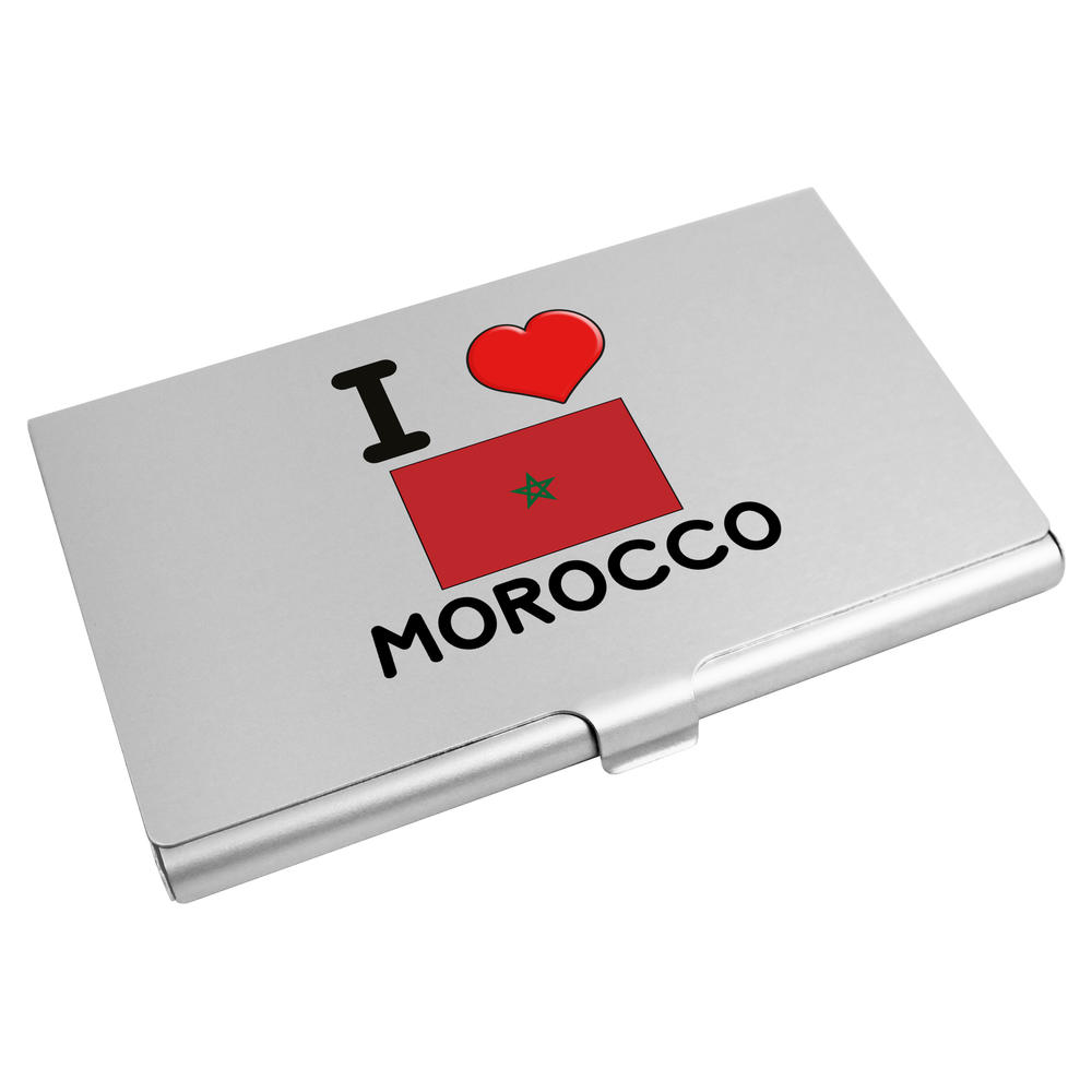 'I Love Morocco' Business Card Holder / Credit Card Wallet (CH00031098)