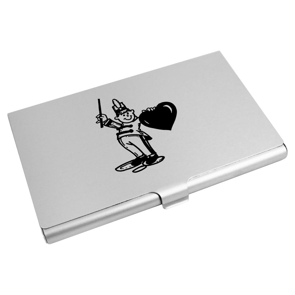 'Brass Band Man With Heart' Business Card Holder / Credit Card Wallet (CH00032362)