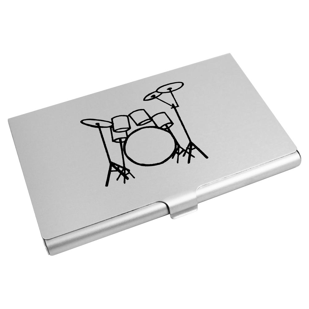 'Drum Kit' Business Card Holder / Credit Card Wallet (CH00033177)