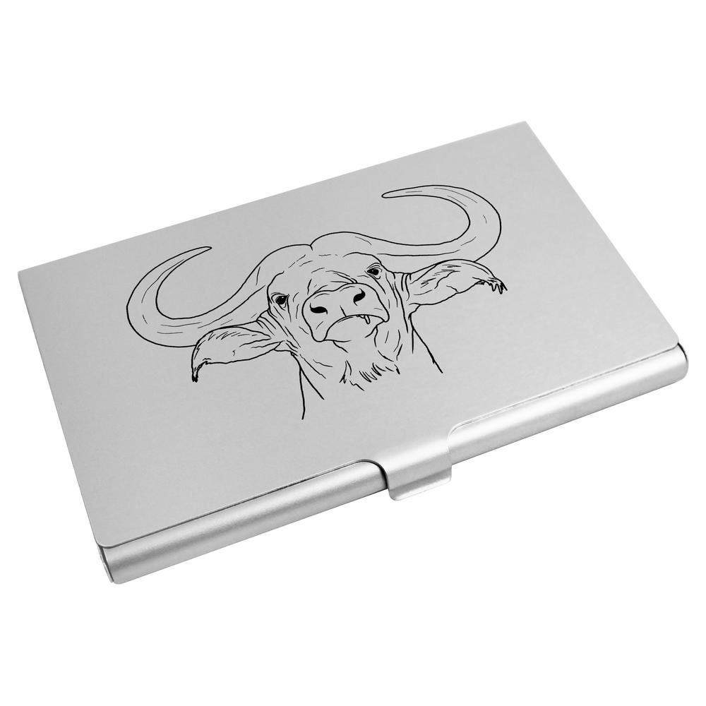 'Buffalo Head' Business Card Holder / Credit Card Wallet (CH00033712)