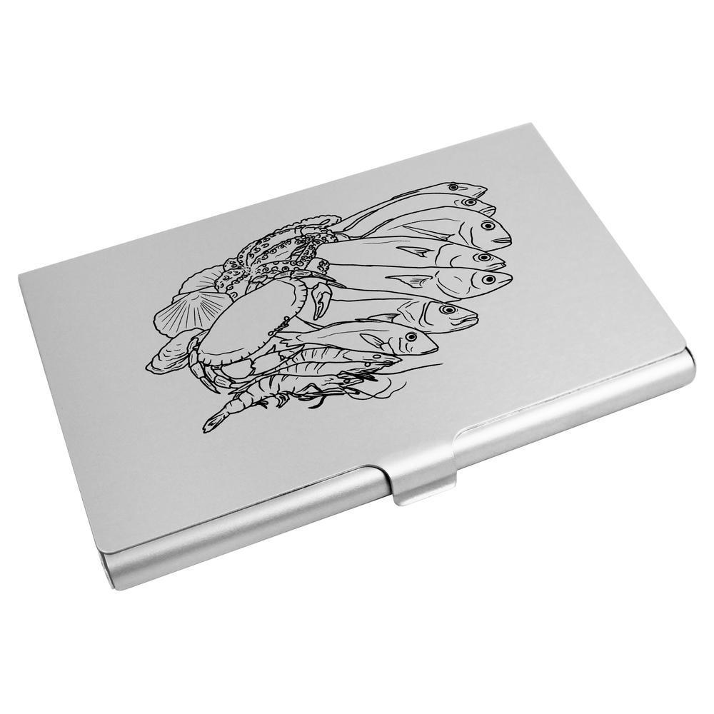 'Seafood Selection' Business Card Holder / Credit Card Wallet (CH00033839)