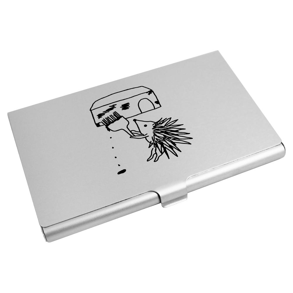 'Hedgehog decorating ' Business Card Holder / Credit Card Wallet (CH00035630)