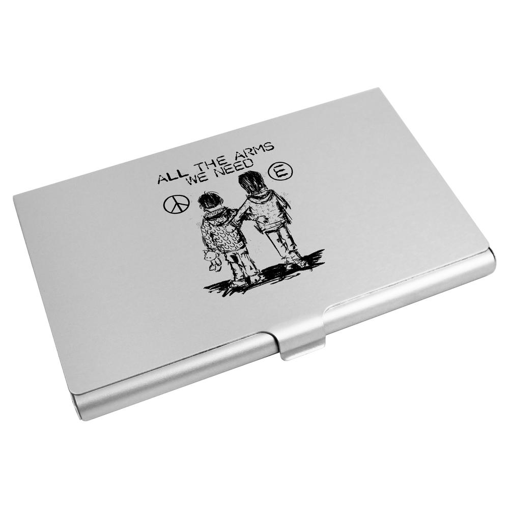 'All The Arms We Need Anti-War' Business Card Holder / Credit Card Wallet (CH00036993)