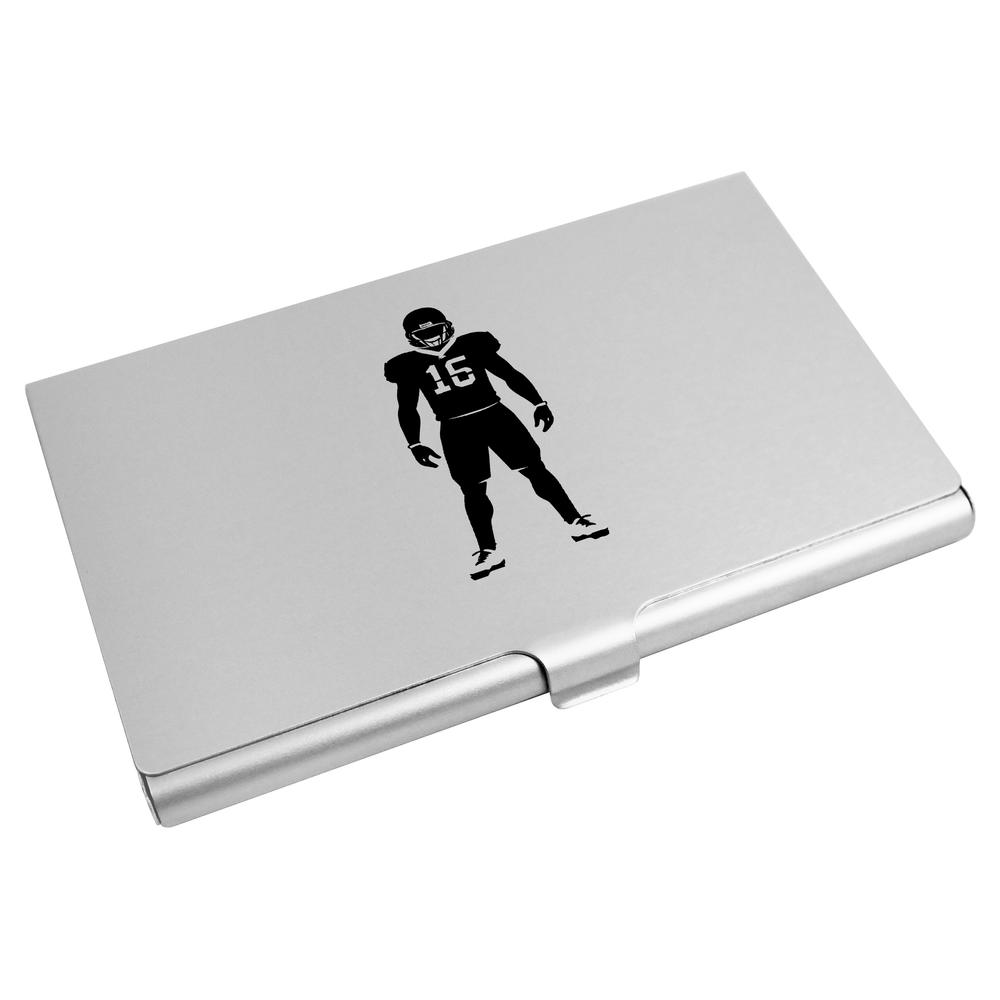 'American Football Player' Business Card Holder / Credit Card Wallet (CH00038238)