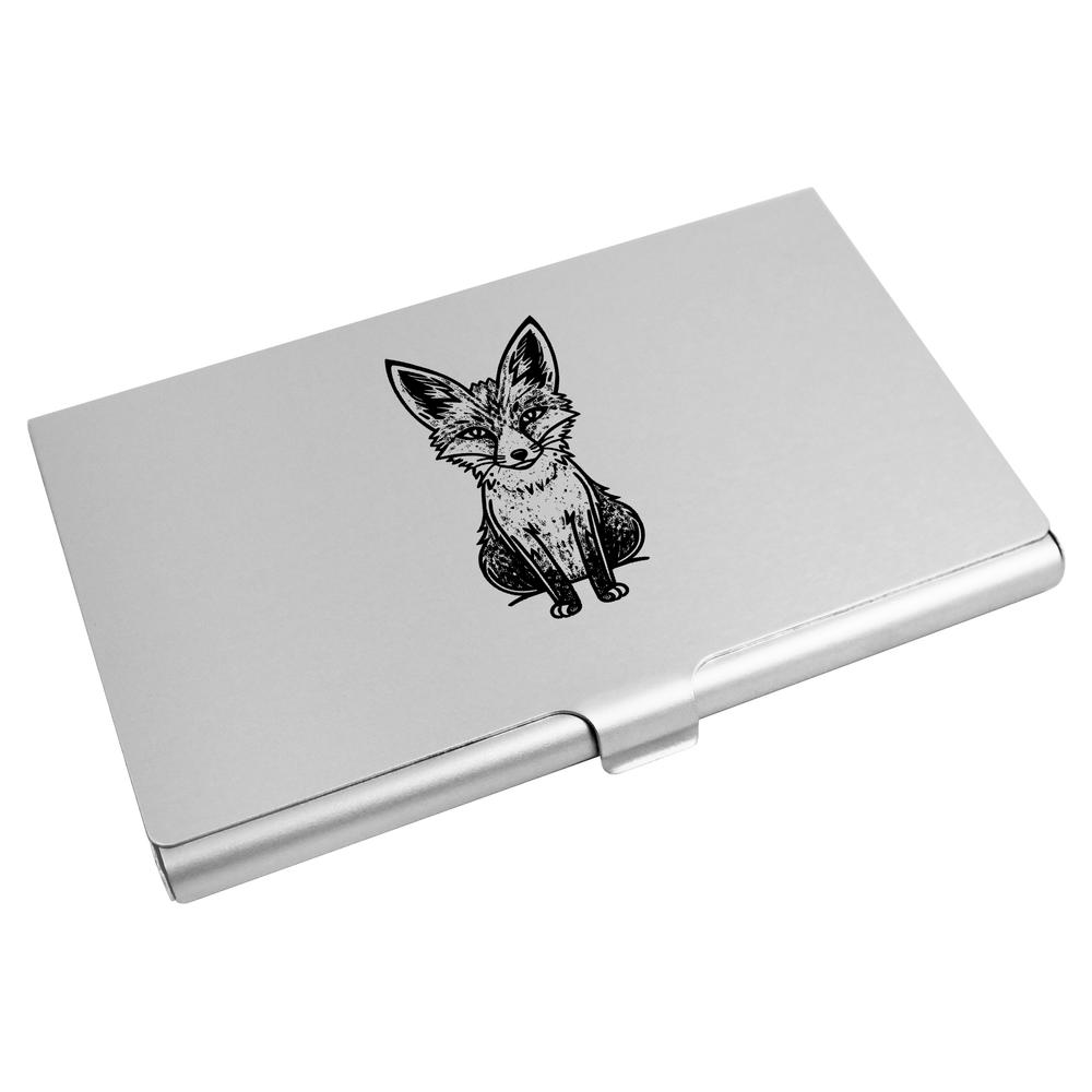 'Sitting Fox' Business Card Holder / Credit Card Wallet (CH00038351)