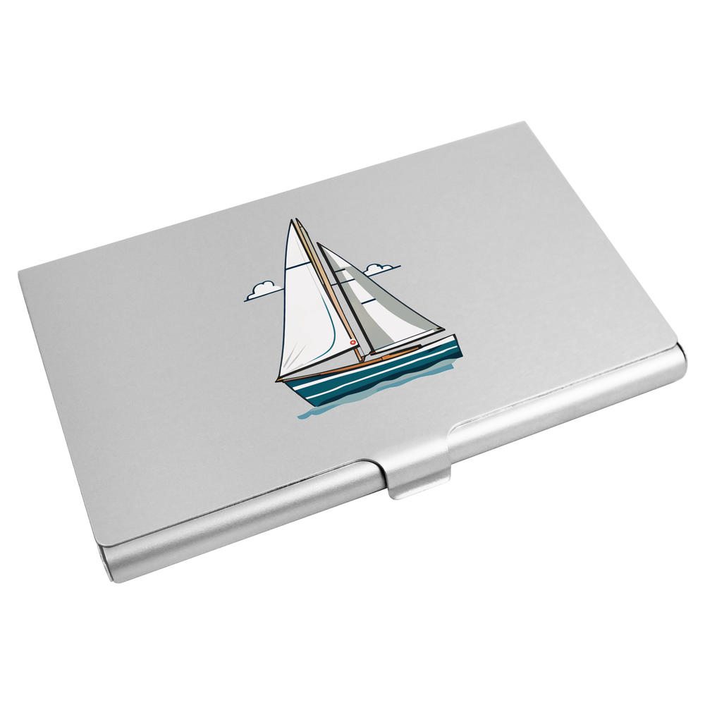 'Sailboat On The Water' Business Card Holder / Credit Card Wallet (CH00038650)