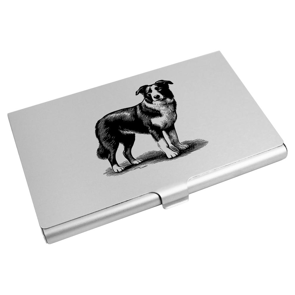 'Border Collie' Business Card Holder / Credit Card Wallet (CH00039550)