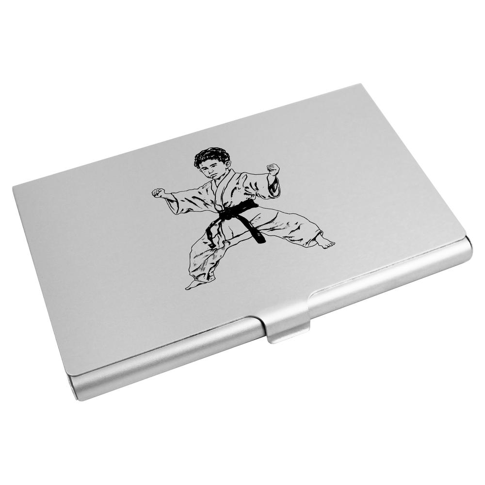 'Kid's Impressive Side Horse Stance' Business Card Holder / Credit Card Wallet (CH00040739)