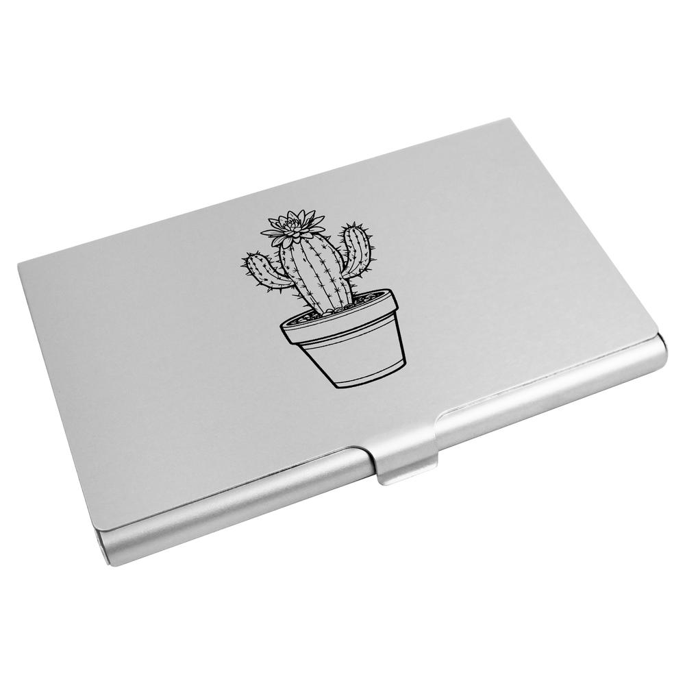 'Cactus In Pot' Business Card Holder / Credit Card Wallet (CH00041628)