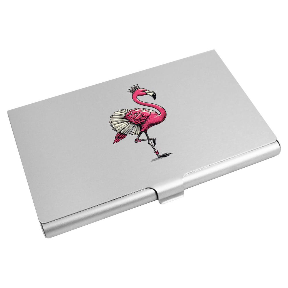 'Ballerina Flamingo' Business Card Holder / Credit Card Wallet (CH00042322)