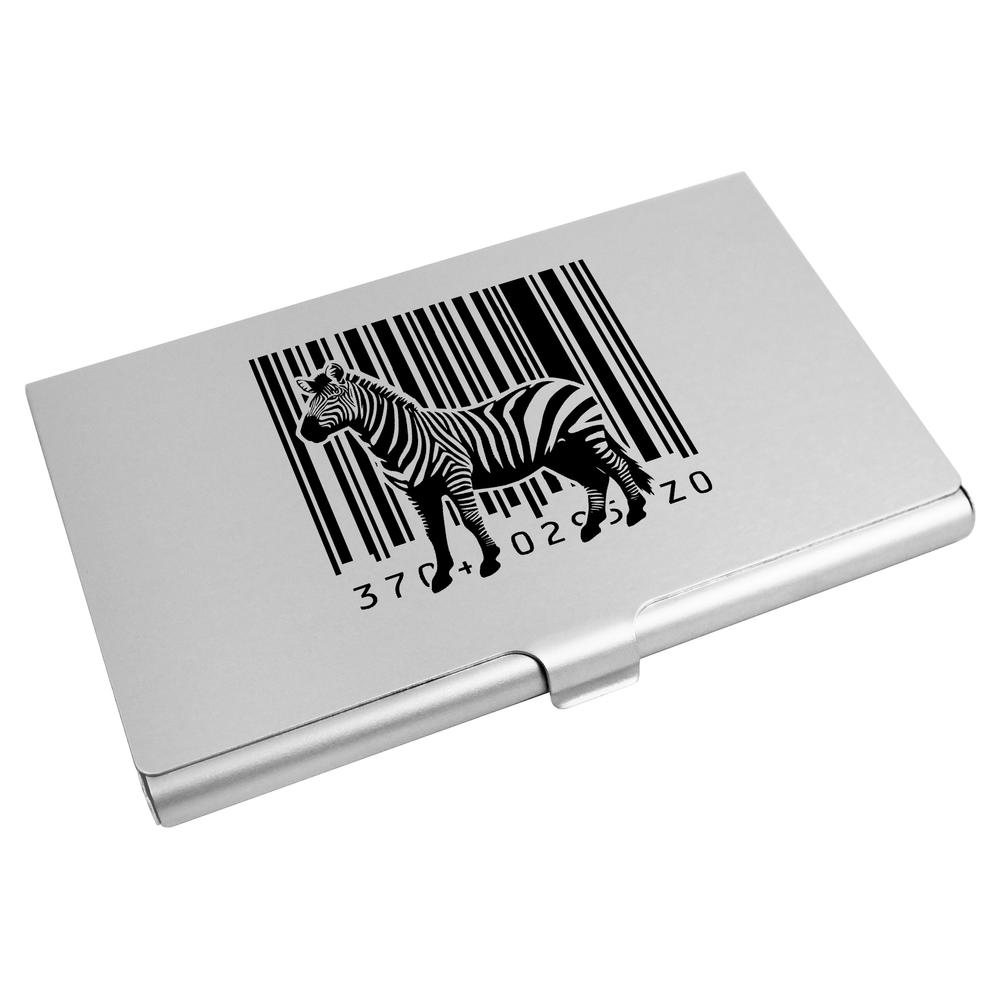 'Barcode Zebra Stripes' Business Card Holder / Credit Card Wallet (CH00042465)