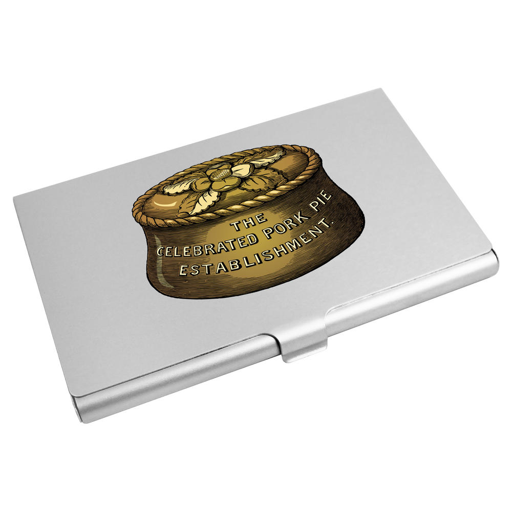 'Vintage Pork Pie' Business Card Holder / Credit Card Wallet (CH00042506)