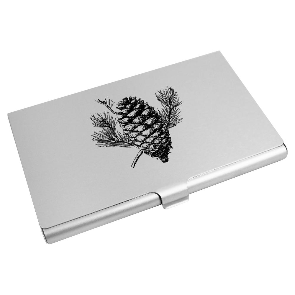 'Single Pinecone' Business Card Holder / Credit Card Wallet (CH00042827)