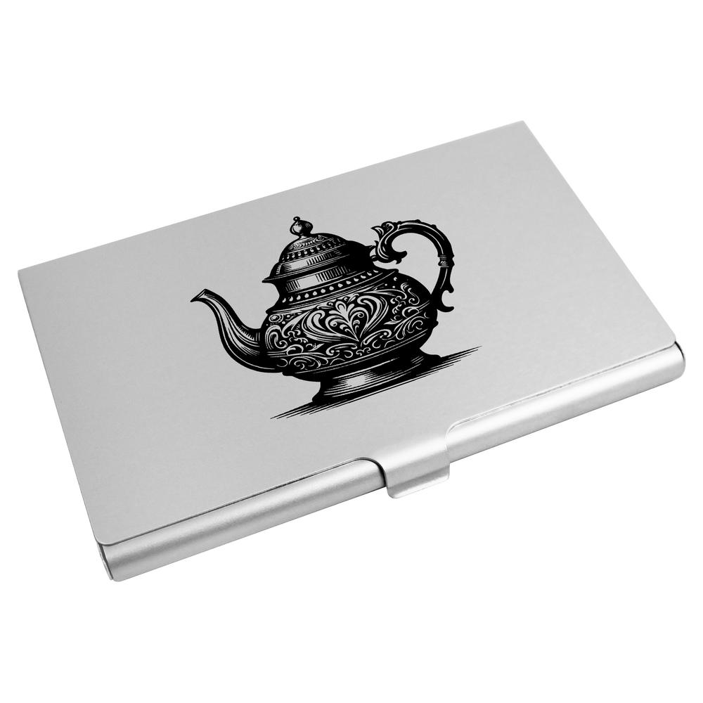 'Fancy Teapot' Business Card Holder / Credit Card Wallet (CH00046050)