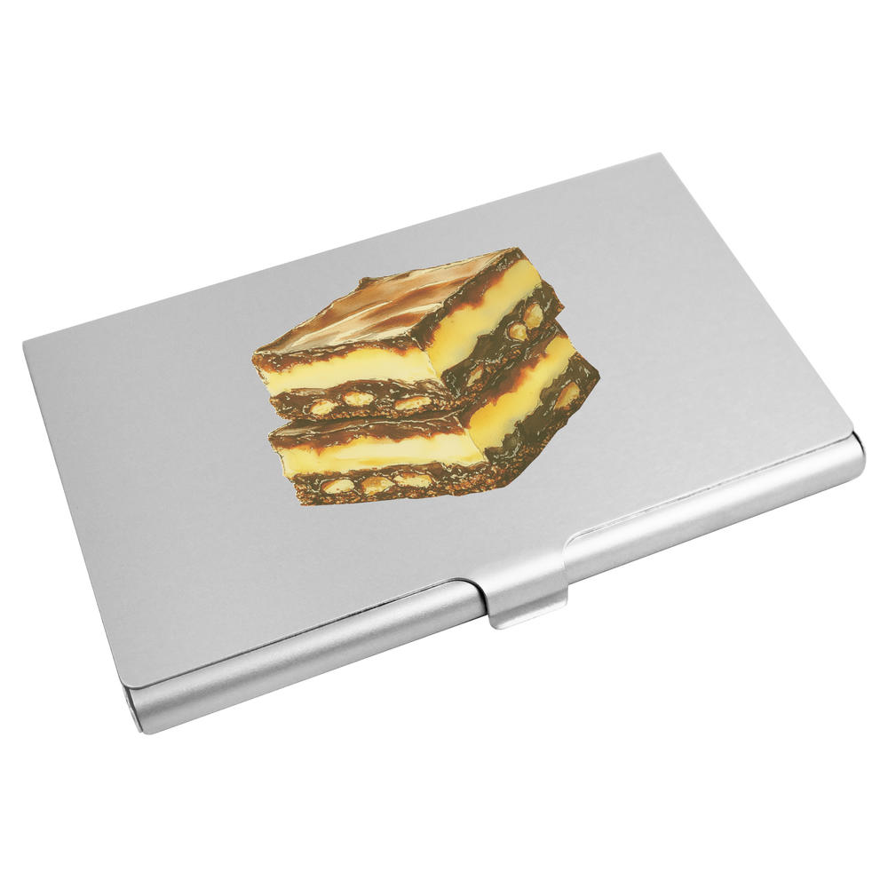 'Nanaimo Bars' Business Card Holder / Credit Card Wallet (CH00046449)